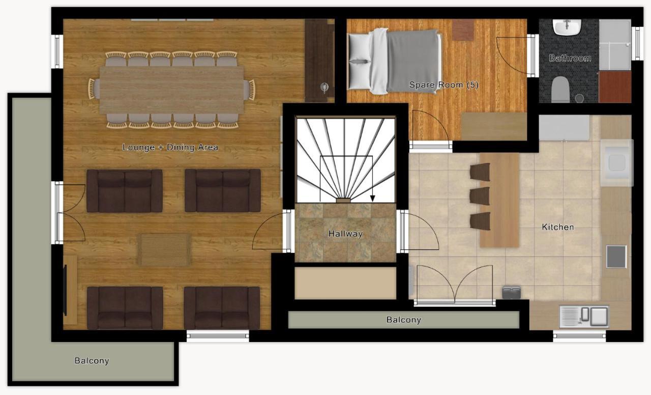 Chalet Aventure B&B Ле-Гет Екстериор снимка